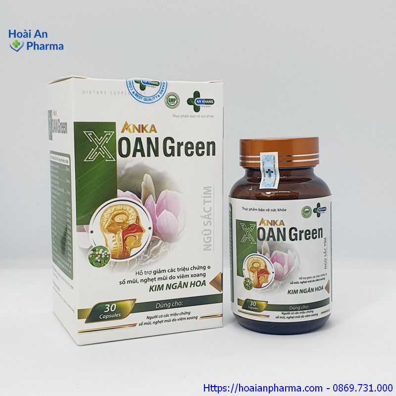 Anka Xoang Green viên uống viêm xoang, viêm mũi