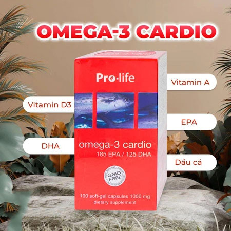 Viên dầu cá omega-3 Cardio