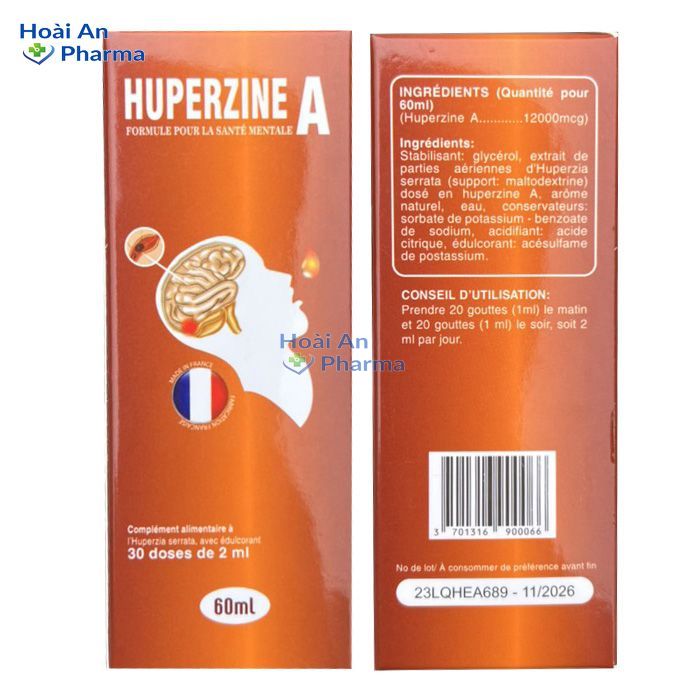 Huperzine A chai 60ml – Hỗ trợ tăng cường trí nhớ và cải thiện nhận thức