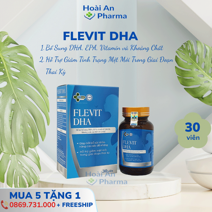 FLEVIT DHA - Bổ bầu tổng hợp, bổ sung DHA, EPA và Vitamin